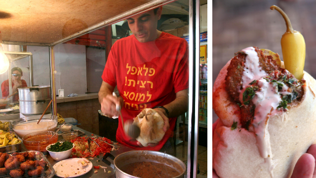 כדור בחינם שפתח את התיאבון. פלאפל מוסא