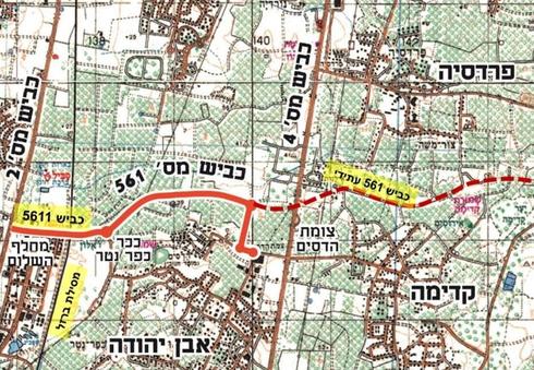 תוואי הכביש החדש | משרד חסון-ירושלמי